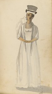 西インド婦人の肖像、19世紀初頭（水彩画） 作： Edward Pelham Brenton