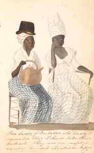 バルバドスの二人の婦人、19世紀初頭（水彩画） 作： Edward Pelham Brenton