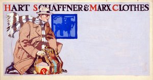 ハート、シャフナー、マルクスの服、パブの広告。 1900