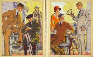 ハート、シャフナー、マルクスの服、パブの広告。 1900