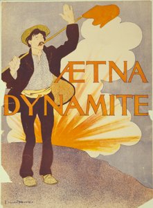 エトナダイナマイト、1895 作： Edward Penfield