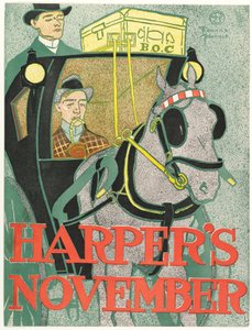 ハーパーズの新しい月刊誌、1896年11月 作： Edward Penfield