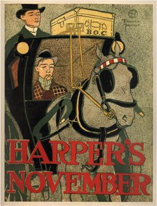 ハーパーズ1896年11月 作： Edward Penfield