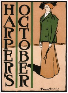 ハーパーズ、1895年10月 作： Edward Penfield