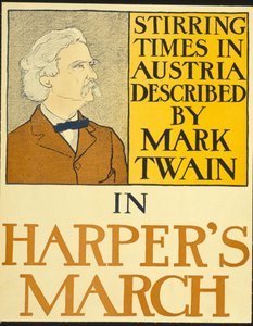 1898年3月号のマーク・トウェイン（リトグラフ 作： Edward Penfield