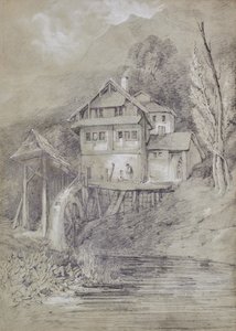 水車のある風景 作： Edward Pretty