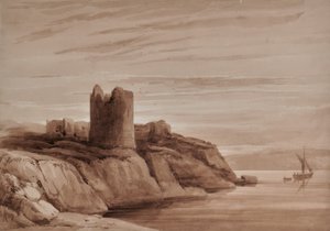 塔のある風景 作： Edward Pretty