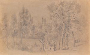 教会のある風景 作： Edward Pretty