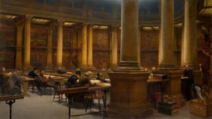 バーミンガム参照図書館 - 読書室、1881 年。 作： Edward R Taylor