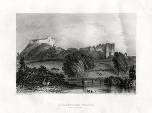 カリスブルック城、ニューポート、ワイト島、1860 作： Edward Radclyffe