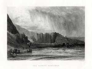 ジャイアンツコーズウェイ、アントリム州、北アイルランド、1884 作： Edward Radclyffe