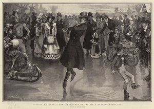 100年前の氷の上のクリスマスシーン 作： Edward Read