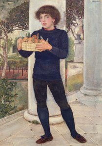 オレンジのバスケット 作： Edward Robert Hughes