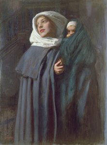 母と子（トイレ） 作： Edward Robert Hughes
