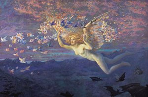 朝の翼 作： Edward Robert Hughes