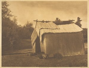 マット ハウス - スココミッシュ 作： Edward S. Curtis