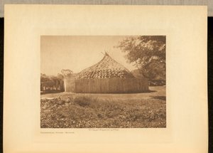 セレモニアル・ハウス - ウィチタ 作： Edward S. Curtis