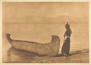 湖のほとりで - くてない 作： Edward S. Curtis