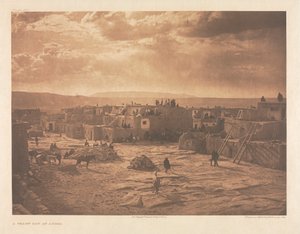 ポートフォリオ XVI, Plate 565：アコマの祝祭日 作： Edward S. Curtis