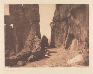 ポートフォリオXVI、プレート569：ゲートウェイにて - アコマ 作： Edward S. Curtis