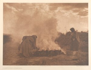 サンタクララの陶器バーナー 作： Edward S. Curtis