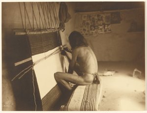 [織り手-ホピ］ 作： Edward S. Curtis