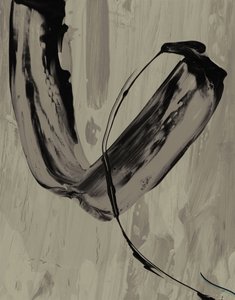 抽象的な灰色のジェスチャー 作： 