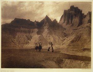 バッドランドで 作： Edward Sheriff (after) Curtis