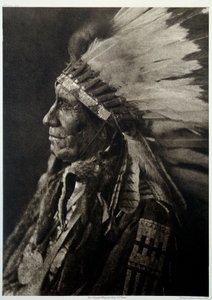 Índios da América: retrato do chefe índio