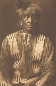 赤い鞭 - Atsina、1908年。 作： Edward Sheriff Curtis