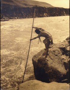 漁師、ウィシャム 作： Edward Sheriff Curtis