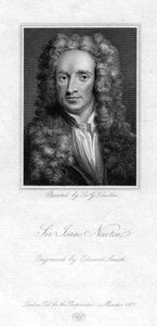 アイザックニュートン卿、イギリスの数学者、天文学者、物理学者、1821年。 作： Edward Smith