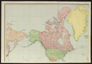 シベリアをカバーする地図。 アラスカ; カナダ; アメリカ; そして、グリーンランド、スタンフォードの世界の新しい図書館チャート 作： Edward Stanford