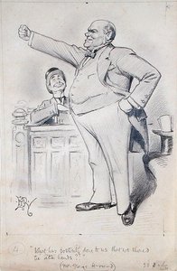 ジョージ・ハーウッド（1845-1912）（紙に鉛筆）