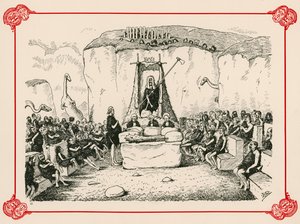 プレヒストリカスと彼の財政法案 作： Edward Tennyson Reed