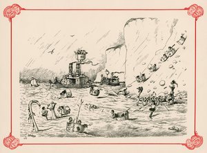 練習での艦隊 作： Edward Tennyson Reed