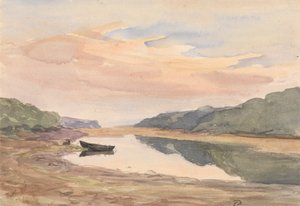 アーン川、アイルランド 作： Edward Thompson Davis