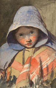 女の子の頭 作： Edward Thompson Davis