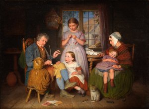 物語を語る、1860年 作： Edward Thompson Davis