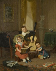 若いトリオ 作： Edward Villiers Rippingille