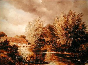 オックスフォード近郊のベアード・ミル 作： Edward William Cooke