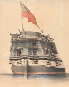 アンサインが掲揚されたHMS