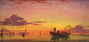 1864年ヴェネツィア、ラグーンのマゾート