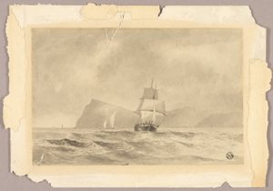 ウィットビー沖 作： Edward William Cooke