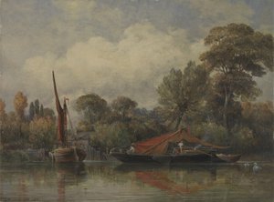バーンズの私の家の向かい 作： Edward William Cooke