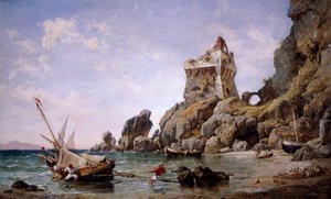 1849年、イタリア、サレルノ。 作： Edward William Cooke
