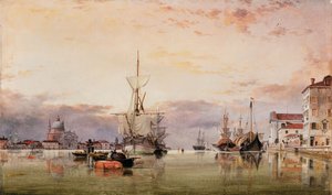 カネールデッラジュデッカとレデントーレビヨンド、1863年
