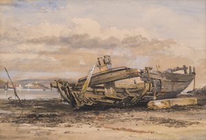 プリマス海峡の難破船 作： Edward William Cooke