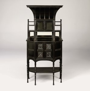 骨太のキャビネット、1873年頃 作： Edward William Godwin