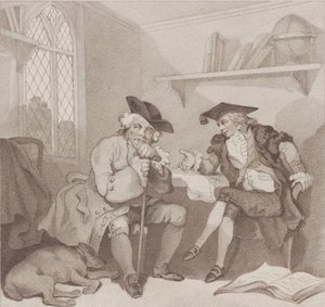 A College Scene, or a Fruitless Attempt on the Purse of...、[1787 年 8 月 1 日]、1802 年 7 月 1 日に再発行。 作： Edward Williams